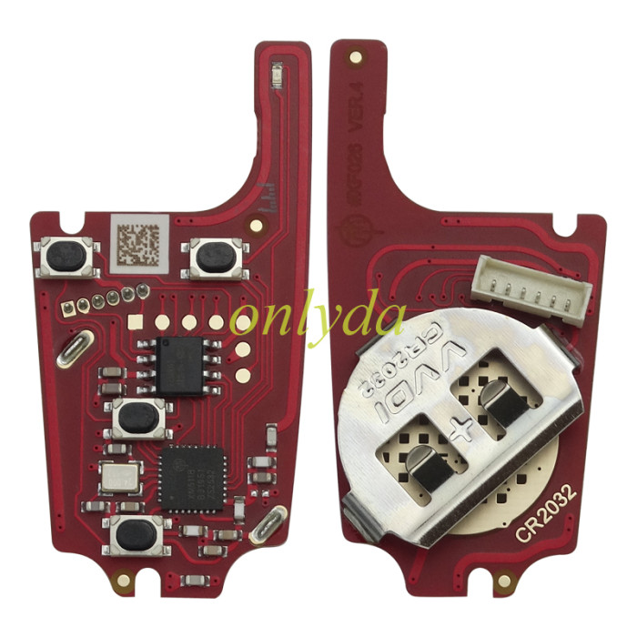 XKBU21EN Xhorse  2nd Generation Wire Remote Key for GM Flip Type 4 Buttons