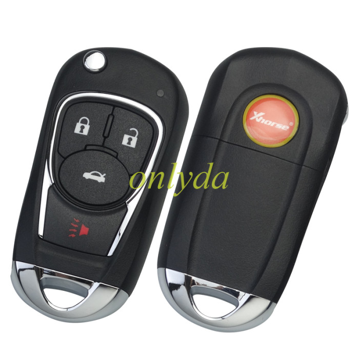For XHORSE VVDI English Version 3+1 Buttons  XKBU02EN  Buick Style Wire Universal Remote Key   VVDI Key Tool VVDI2