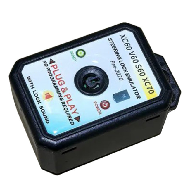 For Volvo XC60 V60 S60 XC70 Pre-2020 Steering Lock Emulator Plug & Play with Lock Sound