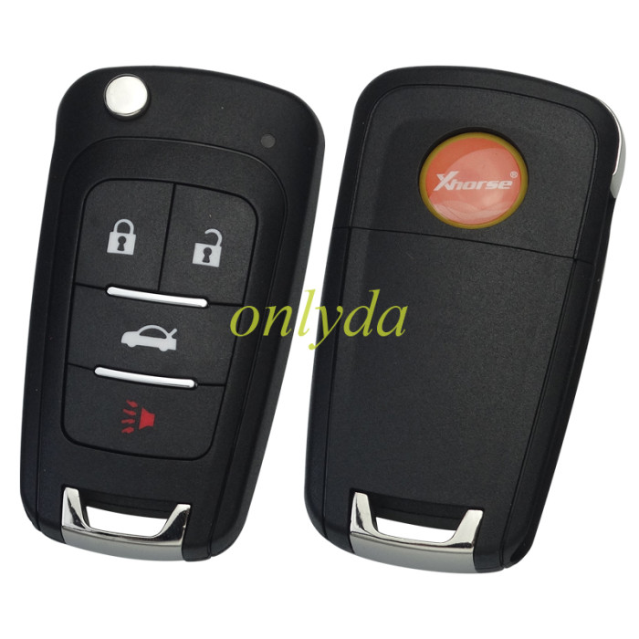 XKBU21EN Xhorse  2nd Generation Wire Remote Key for GM Flip Type 4 Buttons