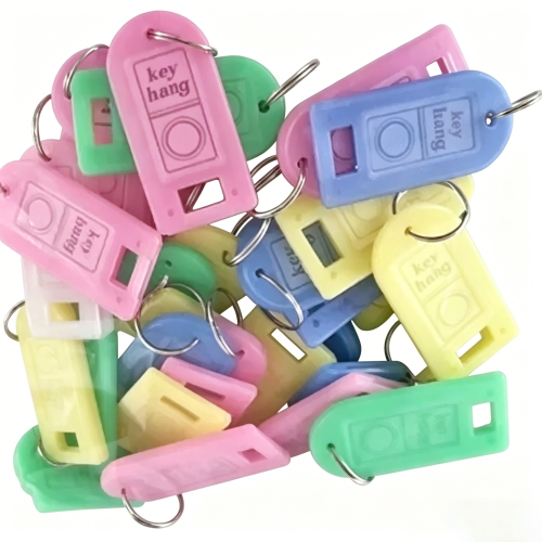 Key Ring Pink, Yellow, Blue, Green, White Mixed colors of 5 types 600 pcs/bag