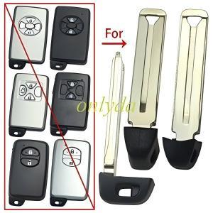 Free shipping from HK, 10pcs/lot for Toyota  key blade,both side with groove