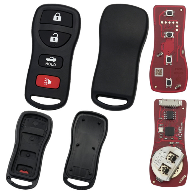 XKNI20EN XHORSE  for Nissan Models (4 Buttons) Second Generation Universal Wired Remote Key