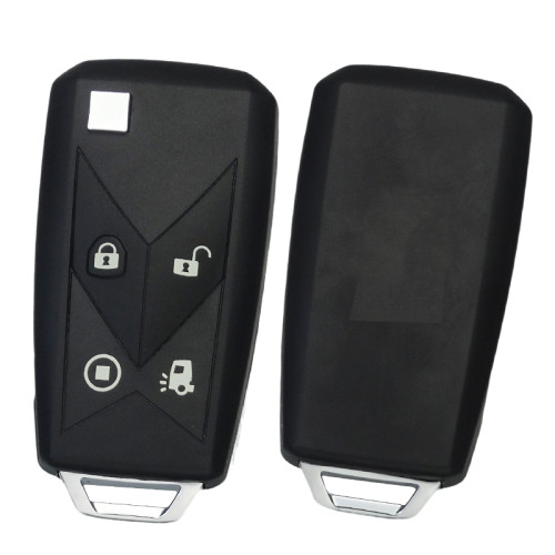 For Renault flip key shell 4 button without badge， Two-Color Overmolding crafts
