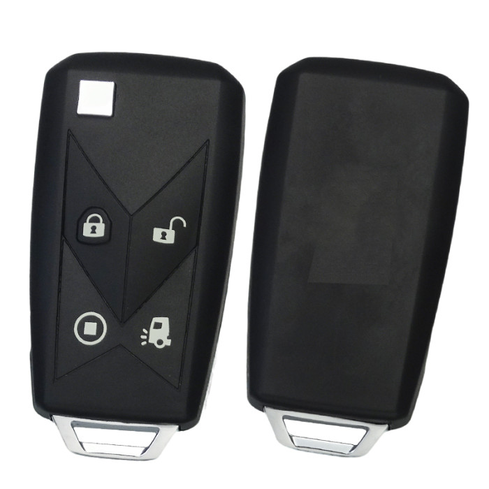 For Renault flip key shell 4 button without badge， Two-Color Overmolding crafts
