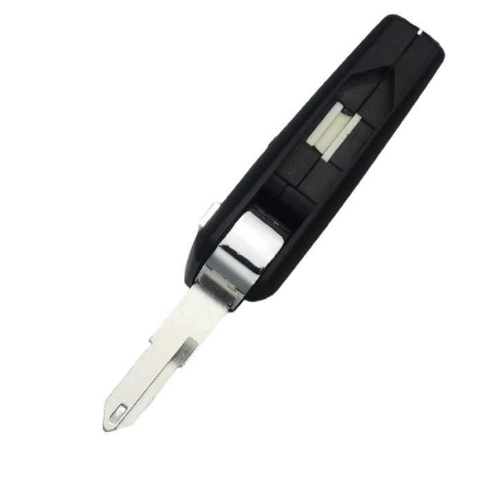 For Renault flip key shell 4 button with badge， Two-Color Overmolding craft