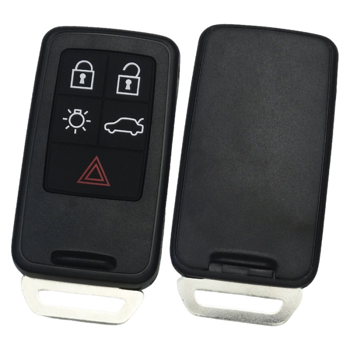 For Volvo 5+1 button remote key shell with key blade without badge