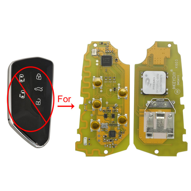 ONLY PCB KEYDIY FGB25-5 Universal smart key board *support VW/AUDI/Porsche 5C/5D generate *support ZB series generate *support BMW BDC2/BEC3/BDC ,
