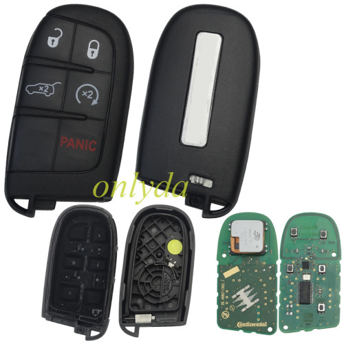 For OEM Dodge 4+1 button remote key with 434MHZ with 7953chip