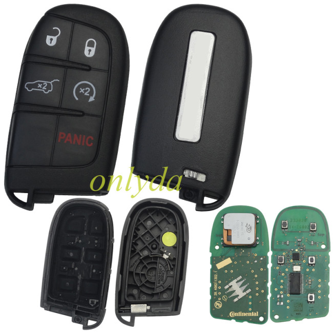 For OEM Dodge 4+1 button remote key with 434MHZ with 7953chip