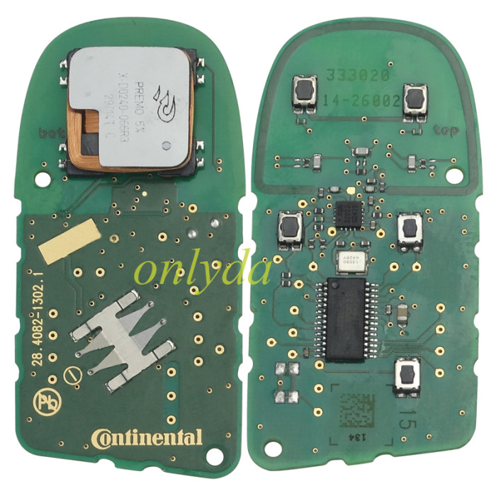 For OEM Dodge 4+1 button remote key with 434MHZ with 7953chip