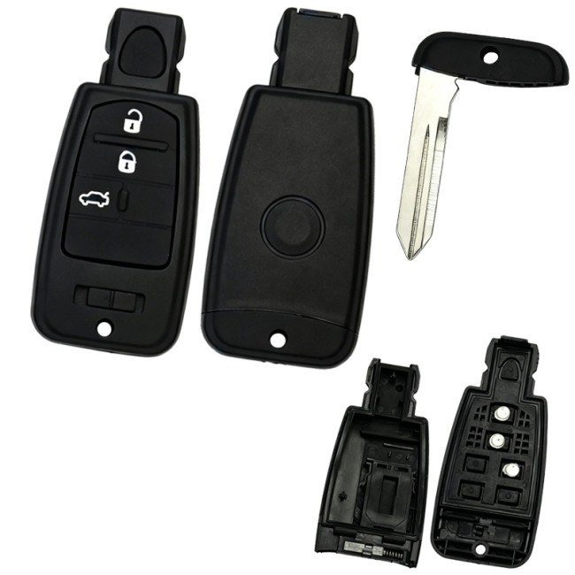 For Fiat 3 button remote key blank
