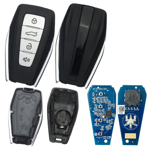 Original Geely smart new 4 button remote key with 434mhz with 47/ NCF29AX chip for 2026 Geely Emgrand