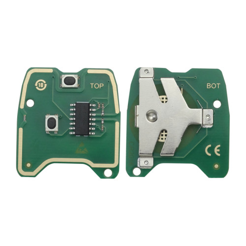 For Peugeot 107 Citroen C1 C2 C3 C4 Button Car Remote Key Fob 433MHz With ID46 Chip /4D (XT27A)