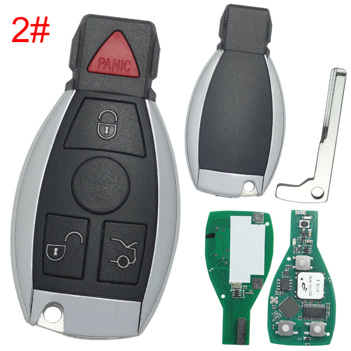 KYDZ Brand Mercedes Benz 2008 NEC 3/3+1 button remote KEYLESS GO key with changeable frequency 433MHZ / 315MHZ by KYDZ machine