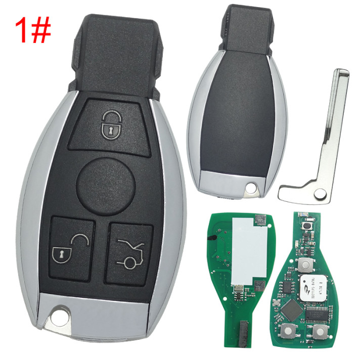 KYDZ Brand Mercedes Benz 2008 NEC 3/3+1 button remote KEYLESS GO key with changeable frequency 433MHZ / 315MHZ by KYDZ machine