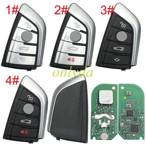 OEM PCB+ Aftermarket shell/ BMW Remote Suitable for BMW  BDC3 G Classis smart remote control key 4/3+1 button key With UWB COMFORT Entrance， FCC ID: N5F-ID21A IC 3248A-ID21A 434MHZ 49 Chip,