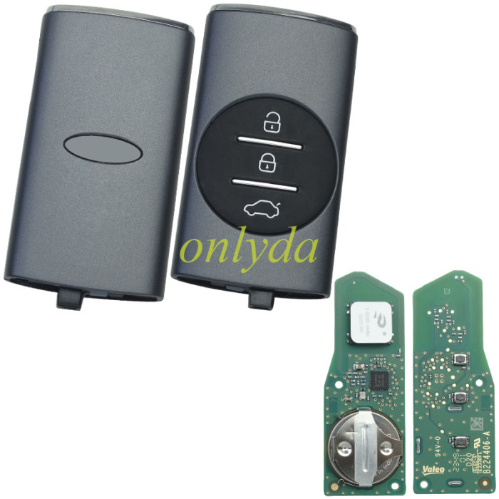 Original Chery Smart 3Button Remote Key with  4A chip 434Mhz, for Chery Tiggo Chery 7 Plus 8 Plus   Green PCB / Blue PCB