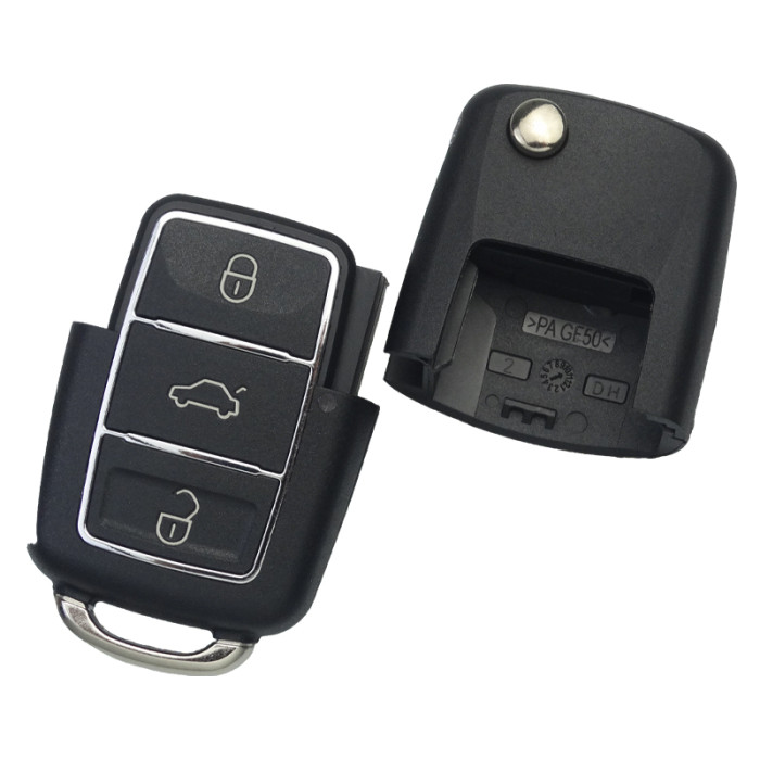 XKB526EN Xhorse 2nd Genaeration  Wire  Universal Remote Key for VW B5 Flip 3 Buttons