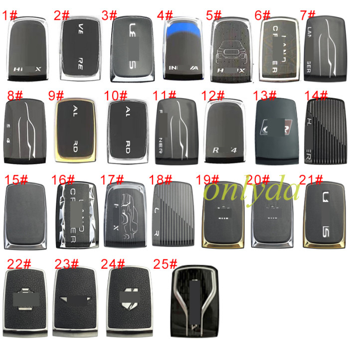 For Toyota remote key shell  front with badge , back cover with badge (pls choose and leave note for the back cover you need)