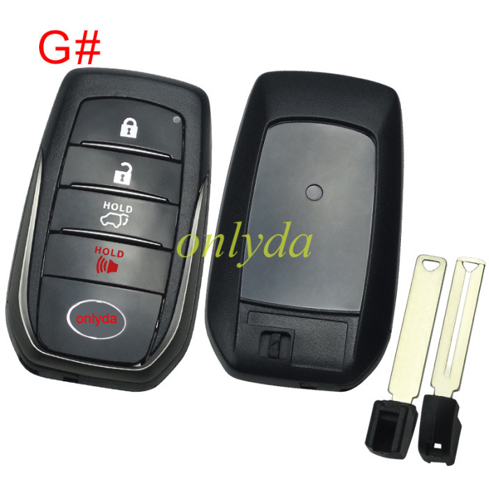 For Toyota remote key shell  front with badge , back cover with badge (pls choose and leave note for the back cover you need)