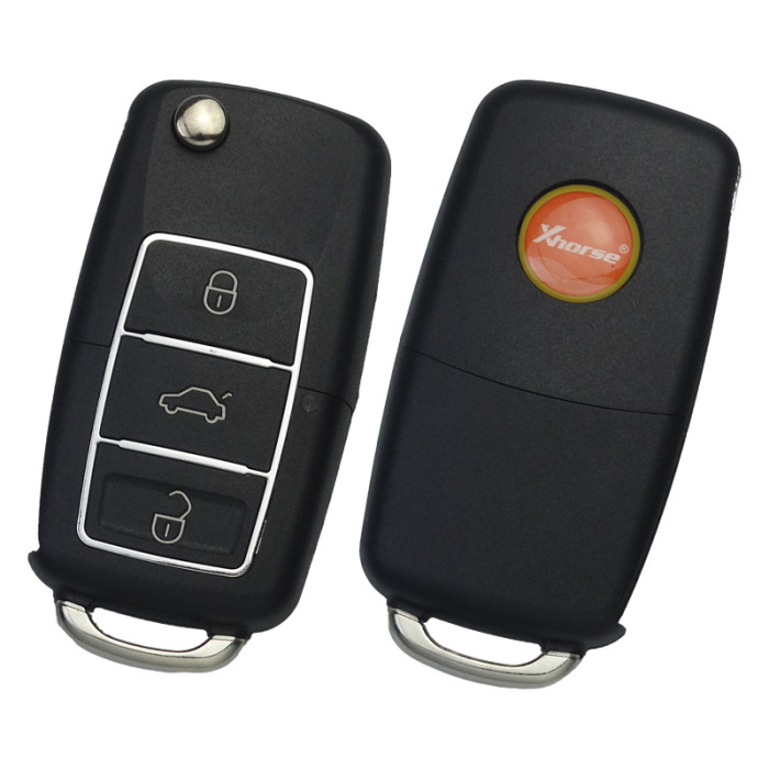 XKB526EN Xhorse 2nd Genaeration  Wire  Universal Remote Key for VW B5 Flip 3 Buttons