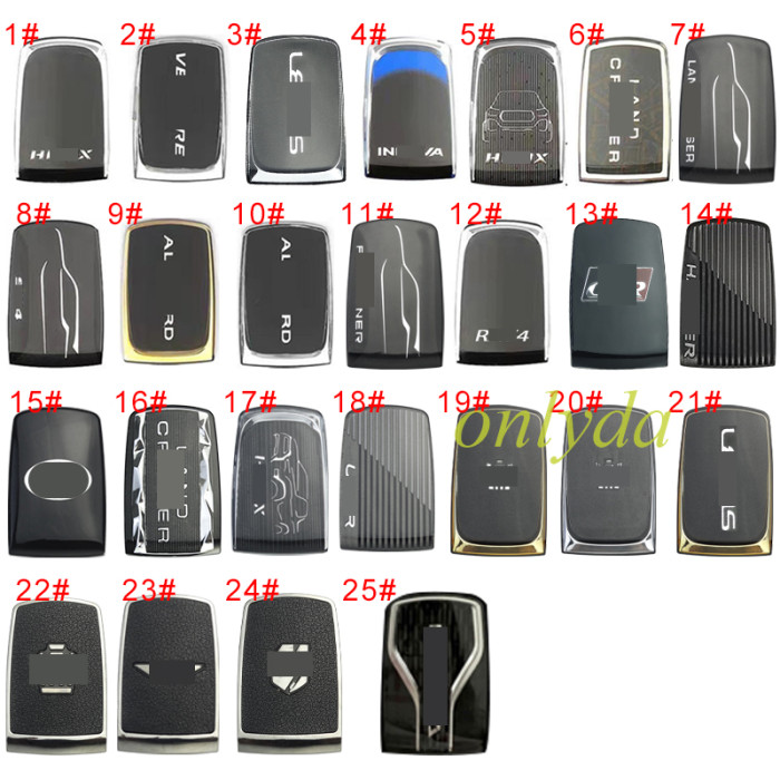 For Toyota Lexus remote back cover, pls choose model (pls contact sales and confirm the back cover model)