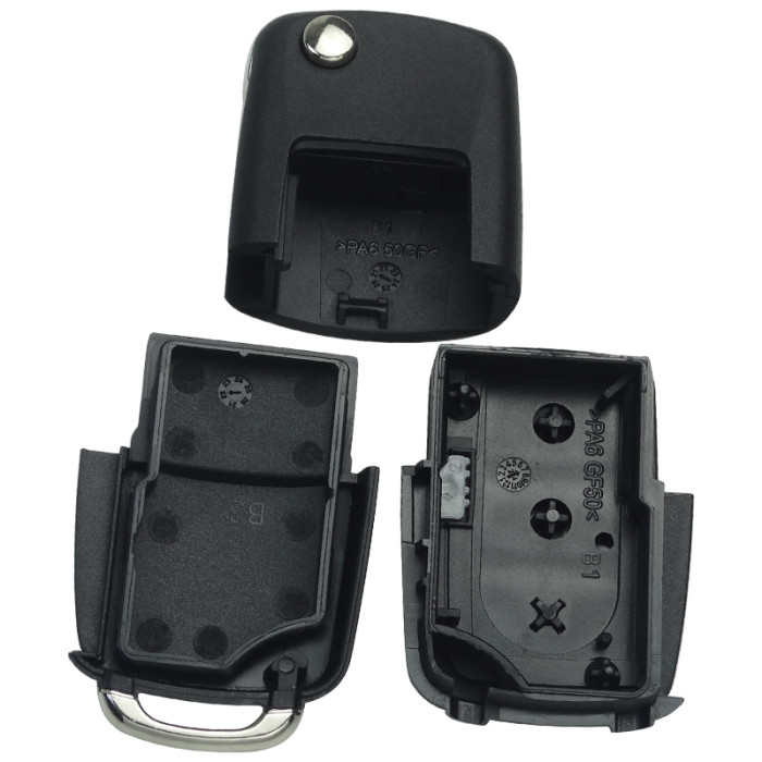 XKB520EN For Xhorse  2ndGeneration Wire Universal Remote Key Volkswagen B5 Flip 3 Buttons English