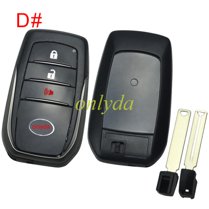 For Toyota remote key shell  front with badge , back cover with badge (pls choose and leave note for the back cover you need)