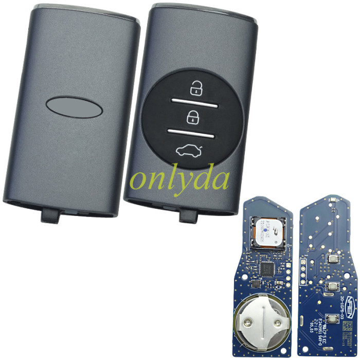 Original Chery Smart 3Button Remote Key with  4A chip 434Mhz, for Chery Tiggo Chery 7 Plus 8 Plus   Green PCB / Blue PCB