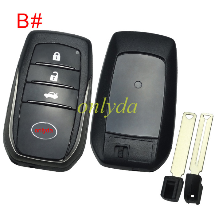 For Toyota remote key shell  front with badge , back cover with badge (pls choose and leave note for the back cover you need)