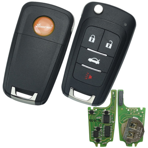 For XHORSE VVDI  GM FLIP KEY TYPE UNIVERSAL REMOTE KEY 4 BUTTONS – WIRELESS  PN :XNBU01EN