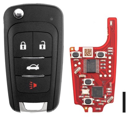 Xhorse XNBU21EN 2ndGeneration Wireless Remote Key Buick Flip 4 Buttons English