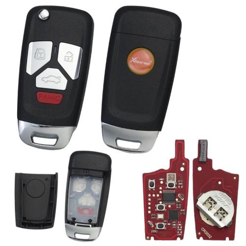 Xhorse  XNAU22EN 2ndGeneration  Wireless  For Audi Type Universal Remote Flip Key 3+1 Buttons