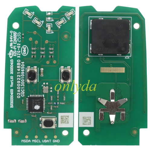 Original Chery KAIYI remote with 47chip 434mhz