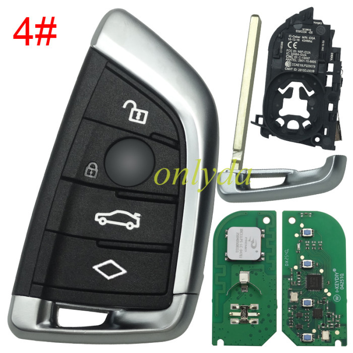 KEYDIY KD FGB58 Remote Key 434MHz For KD-MATE, KD-X4 key programmer. Used for BMW FEM, BDC, CAS4, CAS4+, G Series BDC2/BDC3 IMMO systems. Can also be used ZB smart key.pls choose button