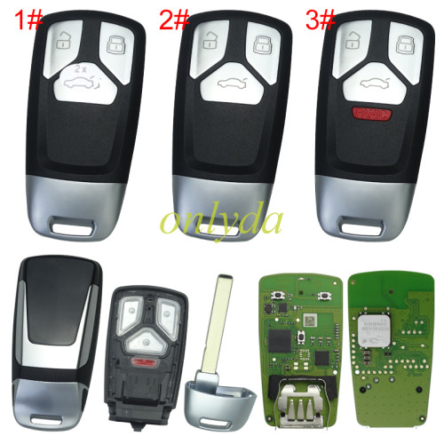 Xhorse XSMA4Y Universal Smart key 3 Buttons Audi Style for VVDI MLB Tool