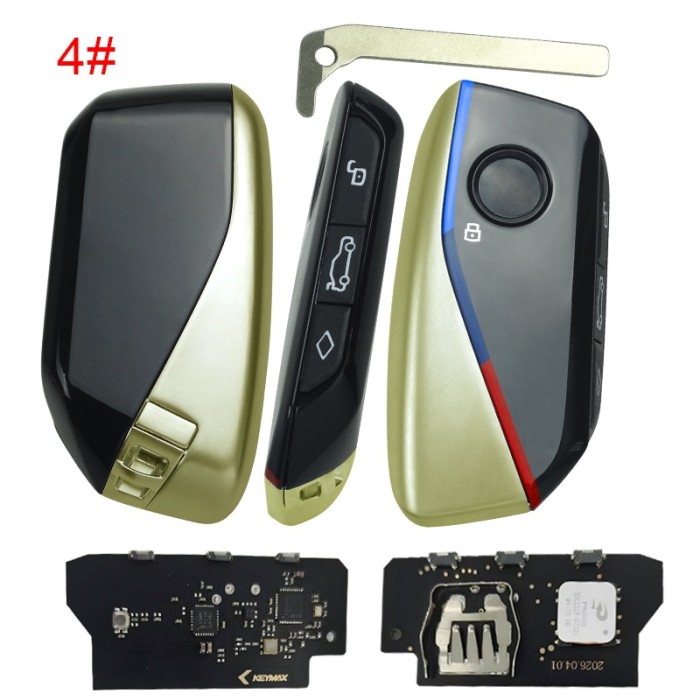 For BMW remote modified NEW style 315/433MHZ/868mhz with original PCF7953P chip ID49 For   BMW FEM 1 series 2011-2018  2 series 2014, 3 series 12-20 4 series 2013-2020 5 series CAS4 2009-2017 6 series CAS4 2011-2018 7 series CAS4 2008-2016 X1 BDC KNIF 2015+ X2 BDC KNIF 2018+   X3 CAS4  2011-2018 X4 CAS4  2014-2018 X5 BDC KNIF 2011-2018 X5 BDC KNIF 2011-2018
