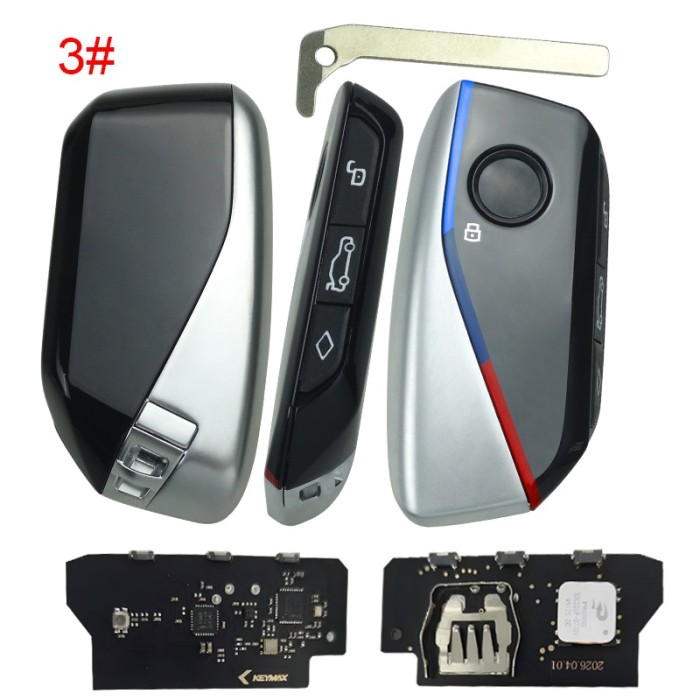 For BMW remote modified NEW style 315/433MHZ/868mhz with original PCF7953P chip ID49 For   BMW FEM 1 series 2011-2018  2 series 2014, 3 series 12-20 4 series 2013-2020 5 series CAS4 2009-2017 6 series CAS4 2011-2018 7 series CAS4 2008-2016 X1 BDC KNIF 2015+ X2 BDC KNIF 2018+   X3 CAS4  2011-2018 X4 CAS4  2014-2018 X5 BDC KNIF 2011-2018 X5 BDC KNIF 2011-2018