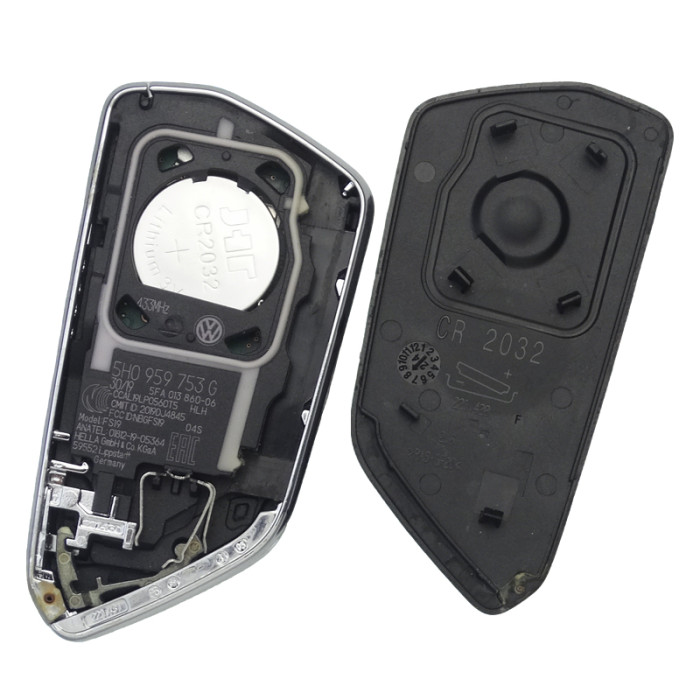 OEM Smart Key for Seat Cupra 3Buttons 433MHz / MQB49 5D NCF295XW  CHIP with UWB, OE Part No:5FA 959 752D/ 5FA959752D / 5FA959753D/5E3959753G/5FA959753N​   Keyless Go Germany HELLA  FCC ID: NBGFS19  CMIIT ID: 2019DJ4845  Model: FS19 5FA 015 208-06  CCAL19LP0560T5 HLH  ANATEL: 01812-19-05364 High configuration with comfort access. (3chips )  Brand new 100% without emergency blade