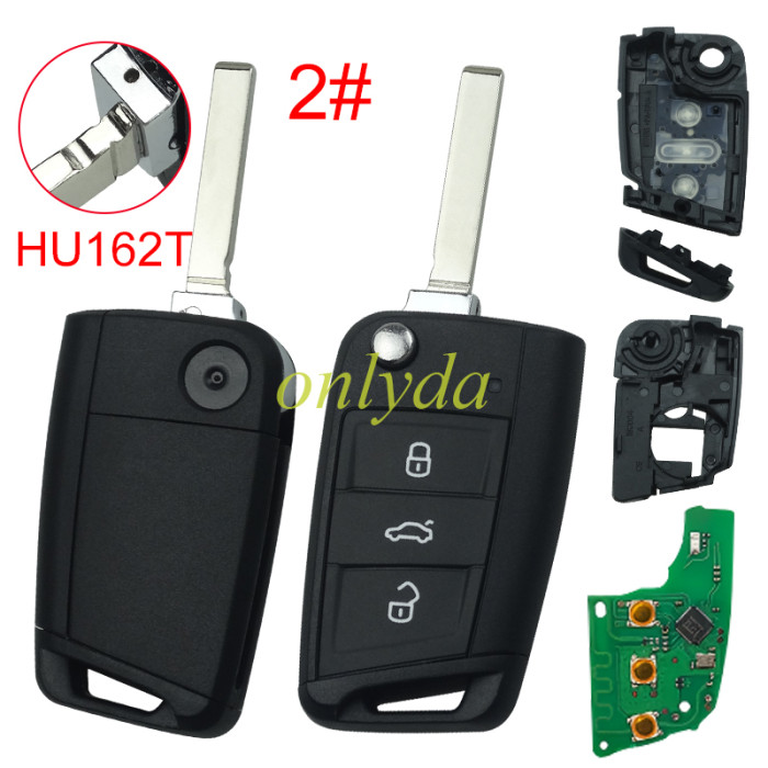 2026 New KEYDIY DZ-ZB15-3 Smart Key Board 3 Buttons for Volkswagen 5C