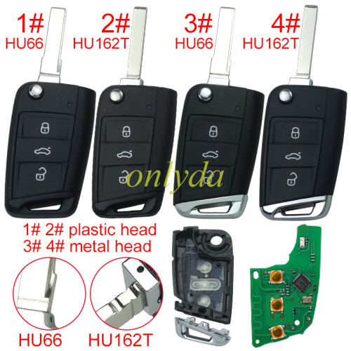 2026 New KEYDIY DZ-ZB15-3 Smart Key Board 3 Buttons for Volkswagen 5C