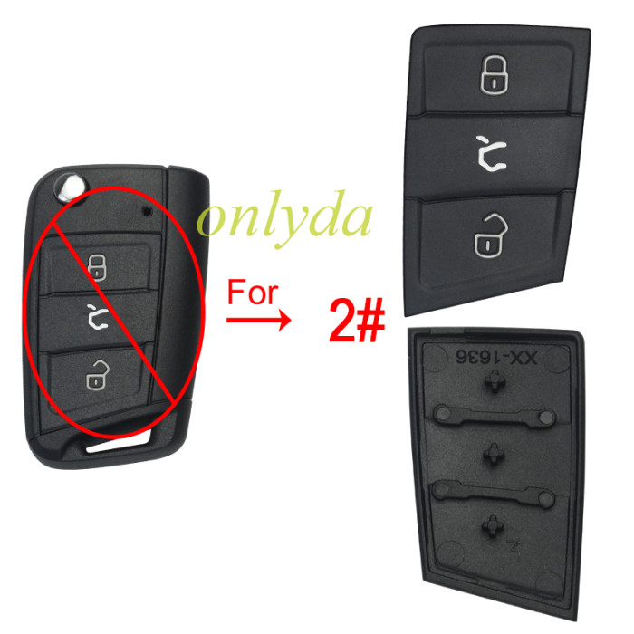 Super Stronger  ，seperate button pad for VW-B55 series key shell， pls choose model