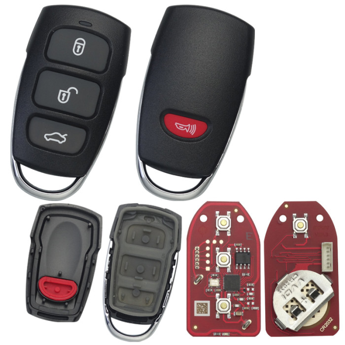 Xhorse XKHY24EN Wire Remote Key Fob 3+1 Button  for Hyundai Type