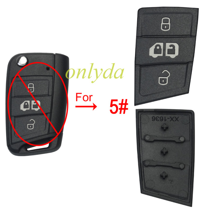 Super Stronger  ，seperate button pad for VW-B55 series key shell， pls choose model