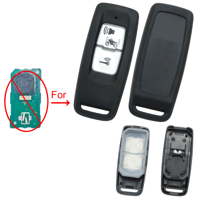 For Honda motorcycle 2 button key blank for short type board,  with badge