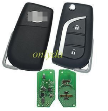 new OEM Toyota Corolla CAMRY 2 button Flip Remote Key 433.6- 434.3MHz FSK 2018+ part number：B2A2F2R with WS21 ID74 H 8A Chip DST AES Page:39   without blade
