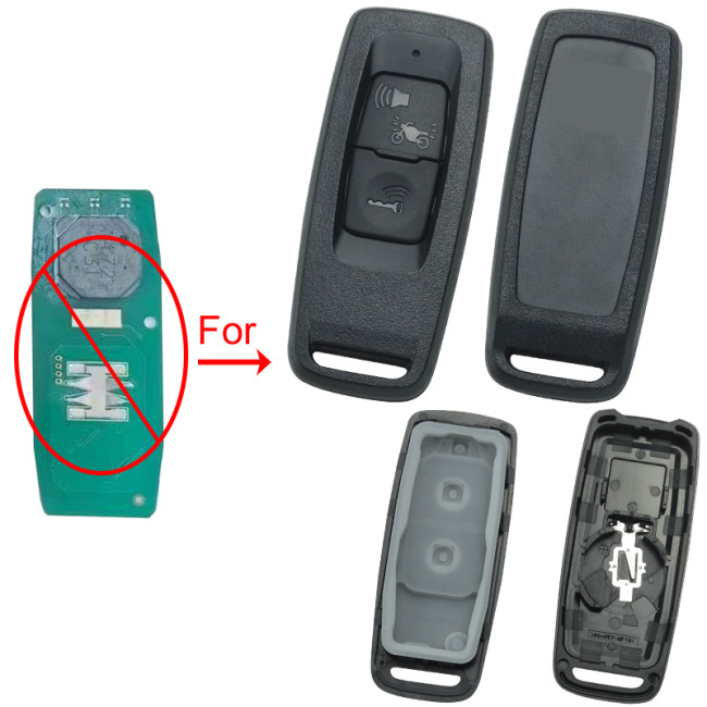 For Honda Motorcycle key shell  2 button with badge