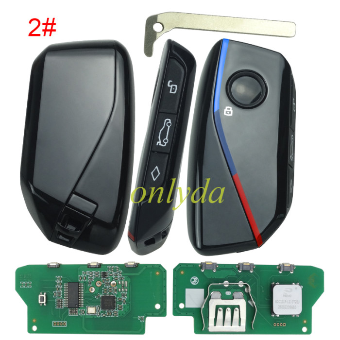 For BMW remote modified NEW style 315/433MHZ/868mhz with original PCF7945 chip ID49 For   BMW FEM 1 series 2011-2018  2 series 2014, 3 series 12-20 4 series 2013-2020 5 series CAS4 2009-2017 6 series CAS4 2011-2018 7 series CAS4 2008-2016 X1 BDC KNIF 2015+ X2 BDC KNIF 2018+   X3 CAS4  2011-2018 X4 CAS4  2014-2018 X5 BDC KNIF 2011-2018 X5 BDC KNIF 2011-2018