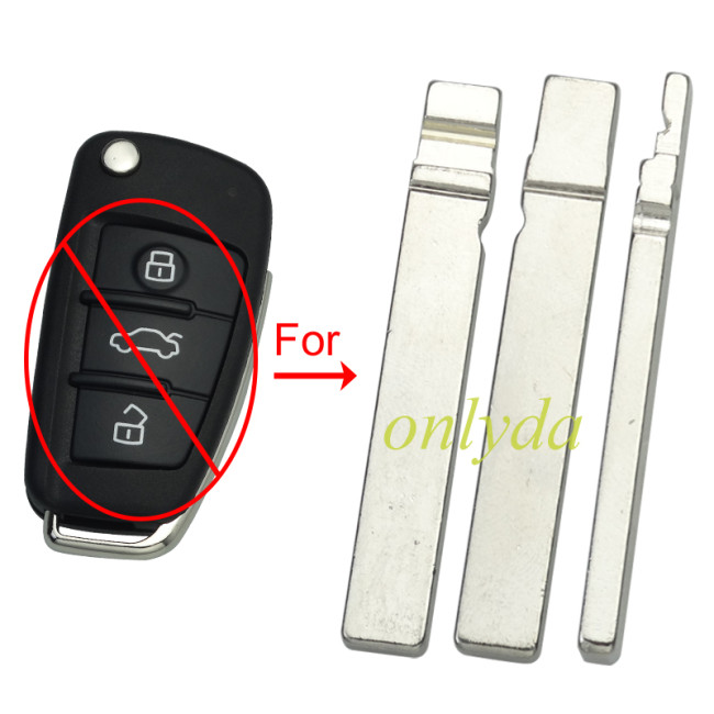 For Audi  Flip remote key blade  HU162T